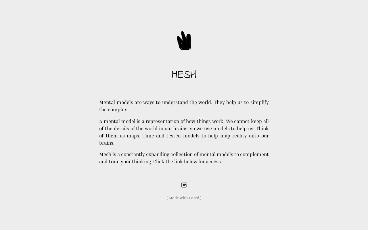Carrd profile picture for @mesh